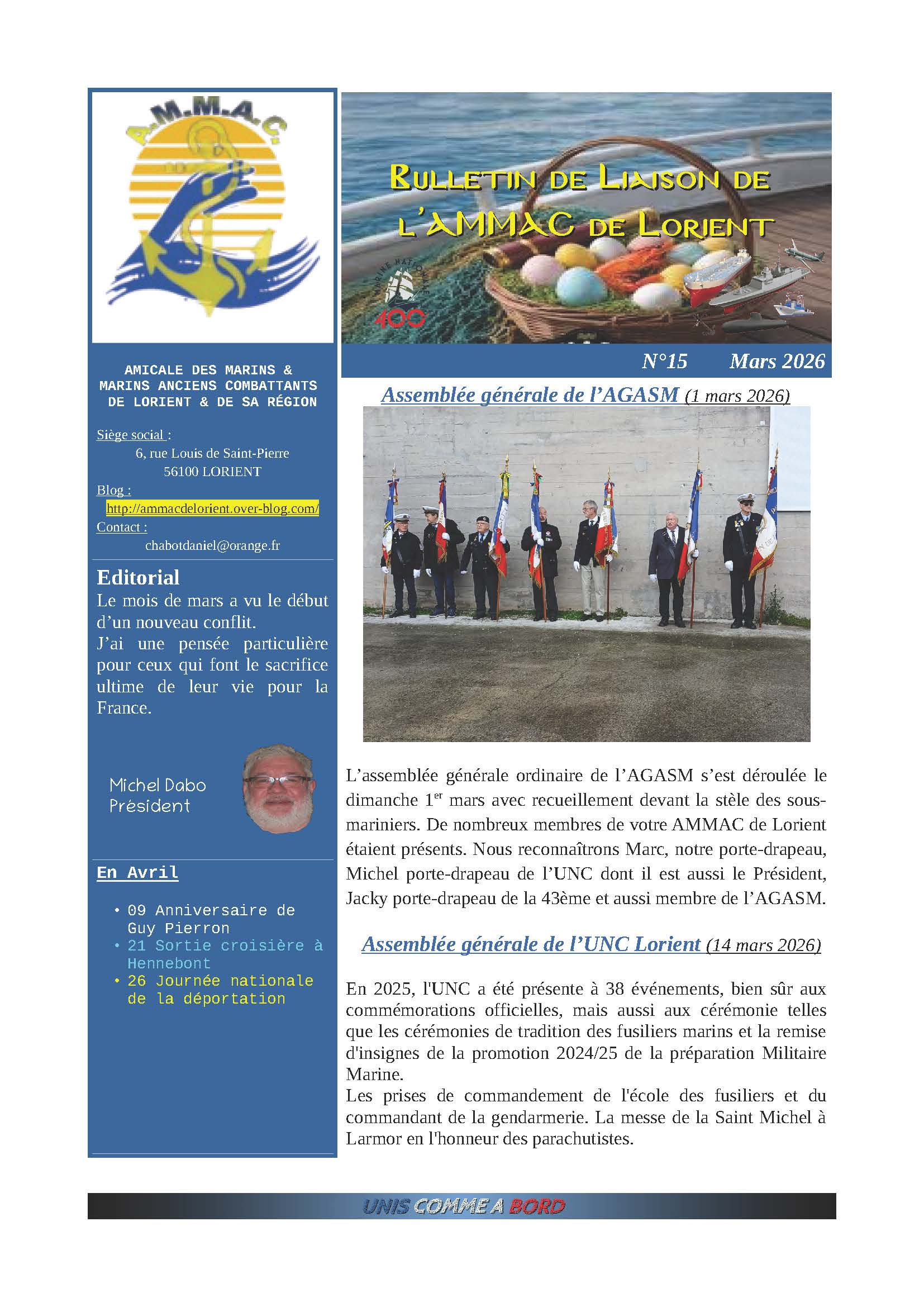 Gazette AMMAC Lorient Mars 2026 Page 1